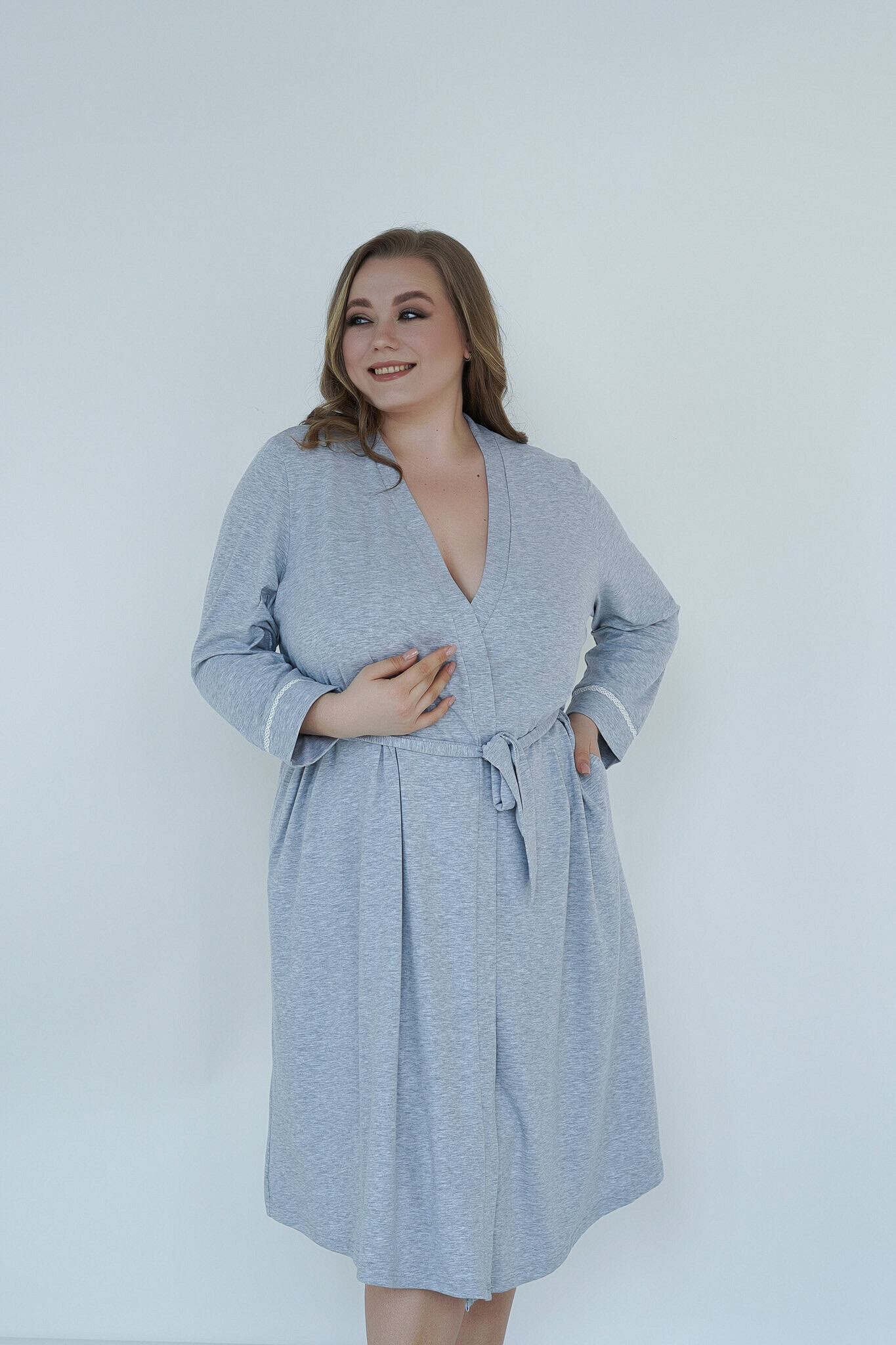 Халат для вагітних та годуючих матусь "Soft&Lace" - Зображення 6