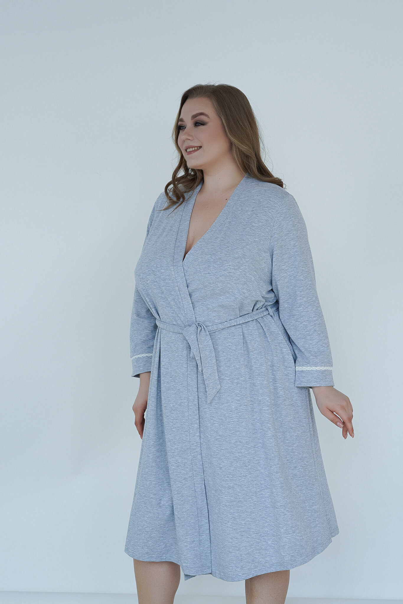 Халат для вагітних та годуючих матусь "Soft&Lace" - Зображення 7
