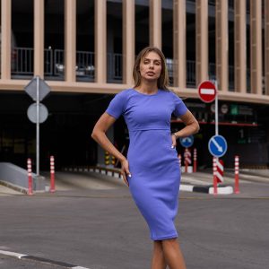 Сукня в рубчик для вагітних та годуючих Calp - Фіолетовий