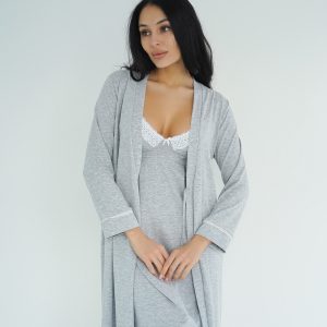 Халат для вагітних та годуючих матусь "Soft&Lace"