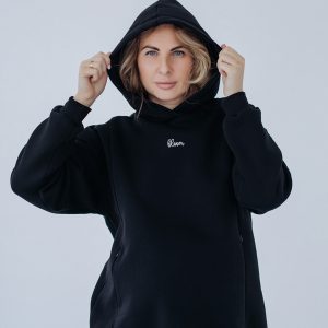 Утеплене спортивне худі з капюшоном , арт.29000 (чорний)
