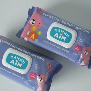 Вологі серветки ТМ Мамин Дім, 100 шт