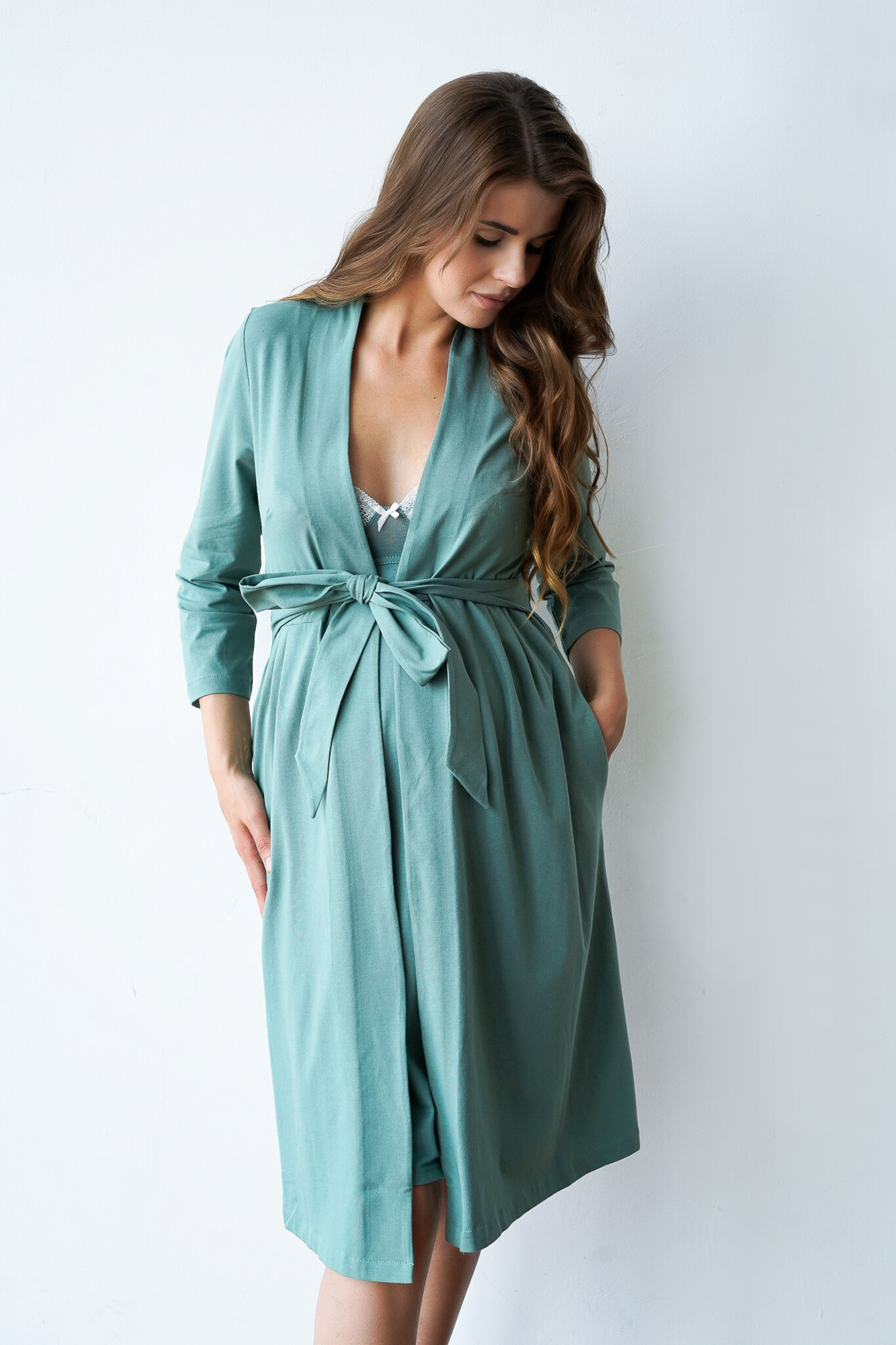 Халат для вагітних та годуючих матусь Soft&Lace