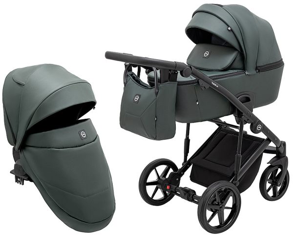 Коляска 2 в 1 Adamex Mobi Air Thermo New ECO SA-29 темо-зелений