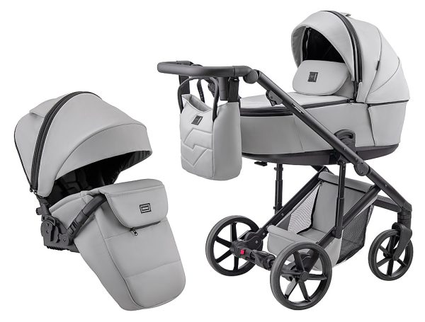 Коляска 2 в 1 Adamex Dolce Eco SA-3 світло-сірий
