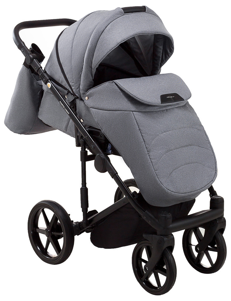 Коляска 2 в 1 Adamex Porto Light Tip TK-60 темно-сірий - Зображення 7