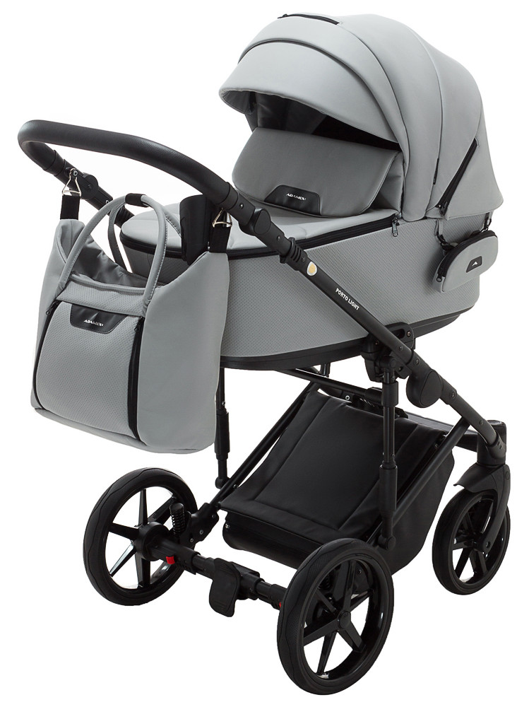 Коляска 2 в 1 Adamex Porto Light ECO SA-3 світло-сірий - Зображення 2
