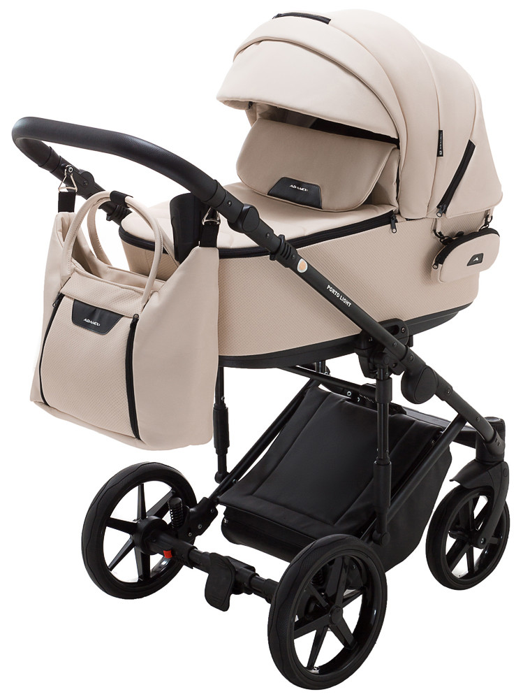 Коляска 2 в 1 Adamex Porto Light ECO SA-8 бежевий - Зображення 2