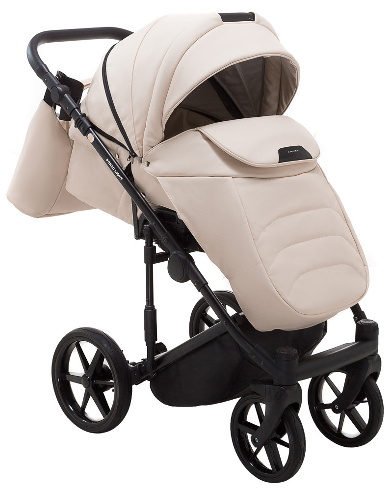 Коляска 2 в 1 Adamex Porto Light ECO SA-8 бежевий - Зображення 6