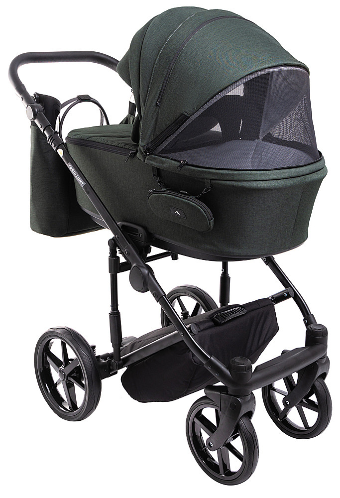 Коляска 2 в 1 Adamex Porto Light Lux TK-50 темно-зелений - Зображення 5