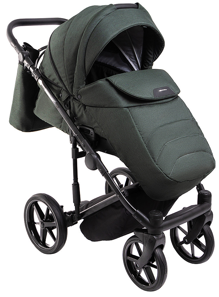 Коляска 2 в 1 Adamex Porto Light Lux TK-50 темно-зелений - Зображення 6