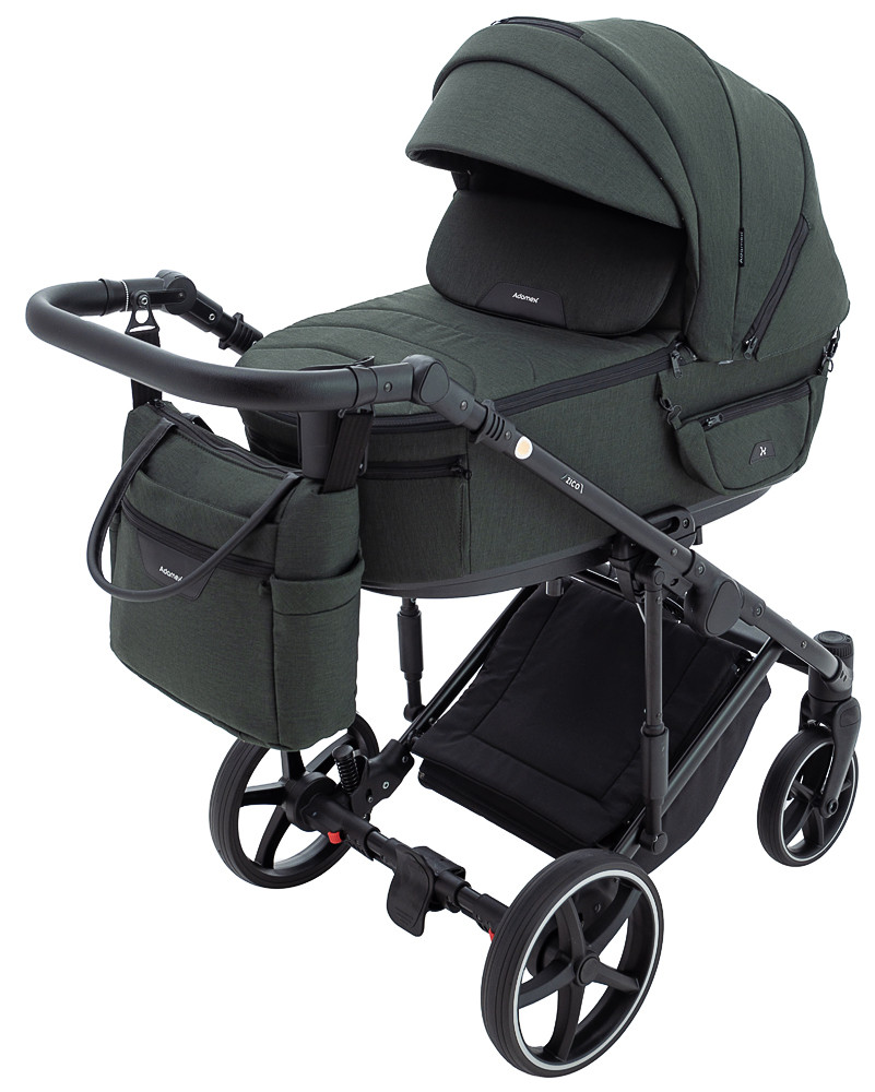 Коляска 2 в 1 Adamex Zico Lux TK-50 темно-зелений - Зображення 2