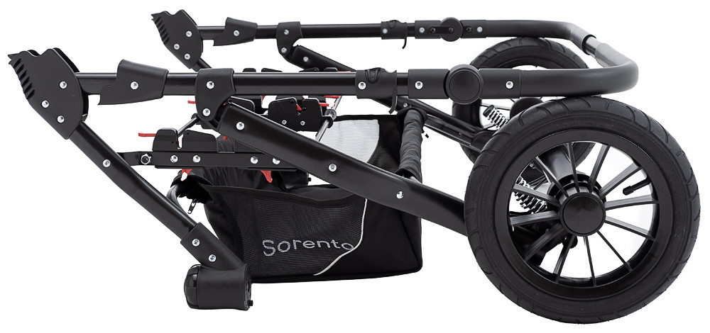 Коляска 2 в 1 для двійні Bair Sorento DUO BS-02 сірий / графіт - Зображення 8