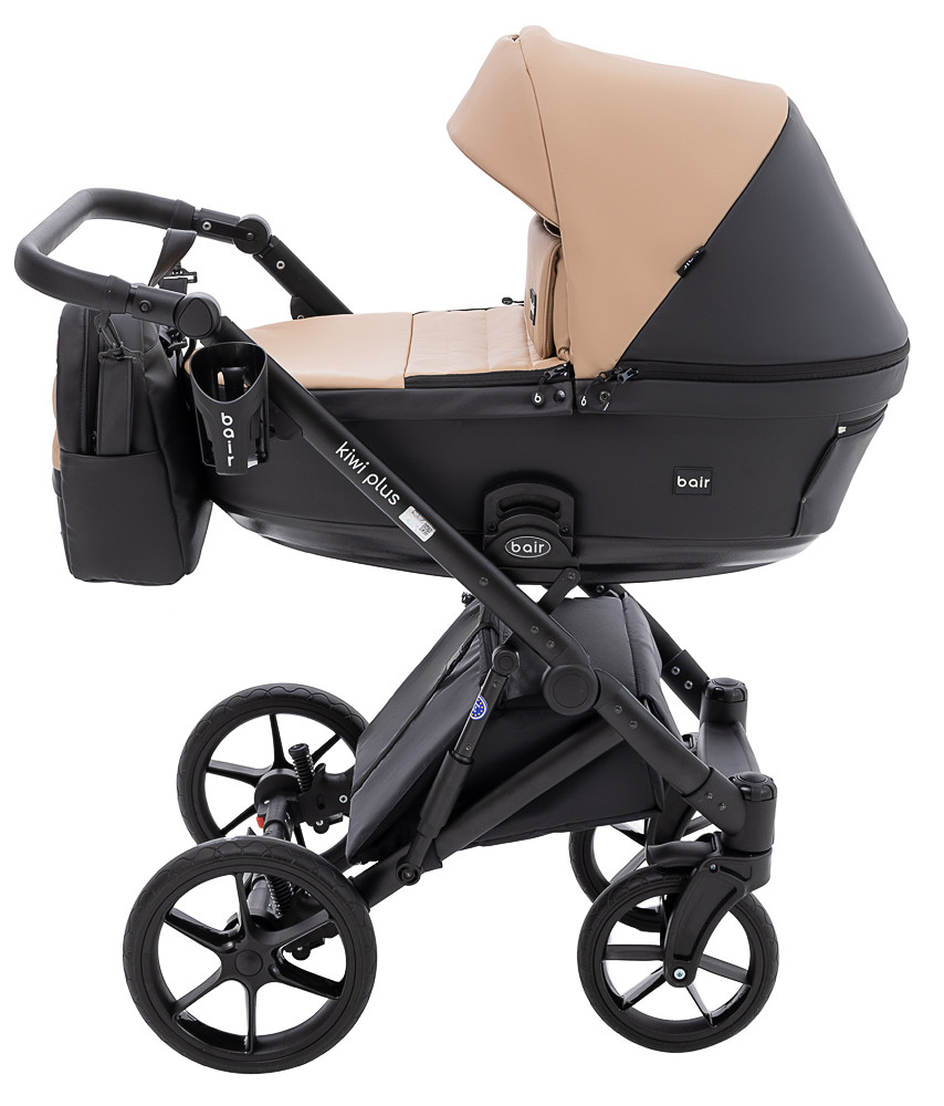 Коляска 2 в 1 Bair Kiwi Plus ECO BKP-18/15 капучино / чорний - Зображення 3