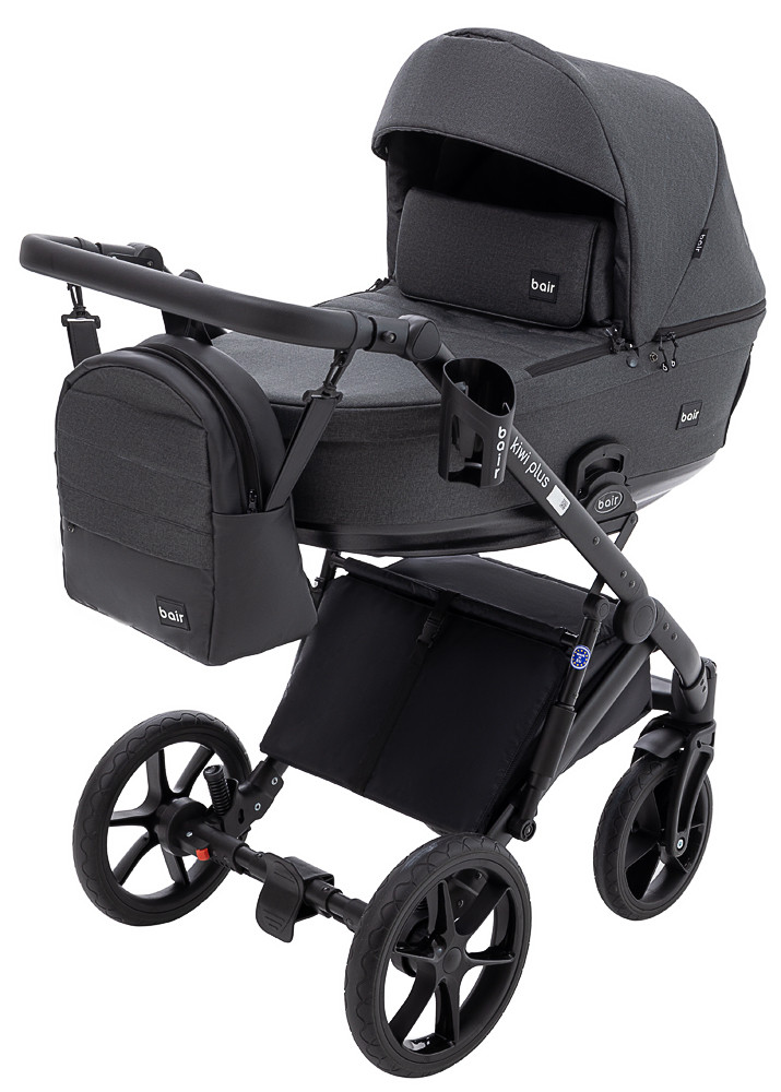 Коляска 2 в 1 Bair Kiwi Plus Soft BKP-219 графіт - Зображення 2