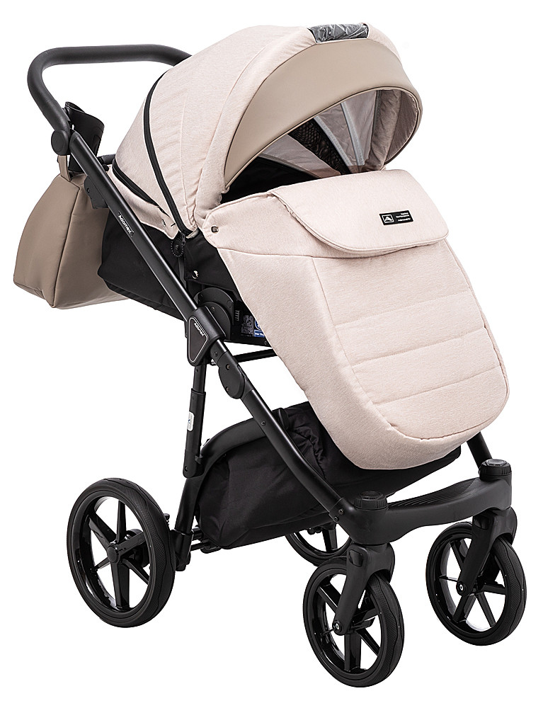 Коляска 2 в 1 Adamex Nola PS-160 бежевий / капучино - Зображення 7