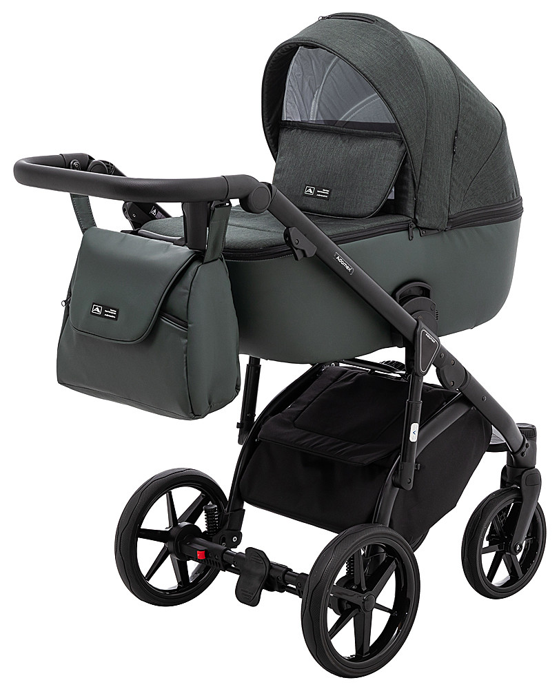 Коляска 2 в 1 Adamex Nola PS-136 темно-зелений - Зображення 2