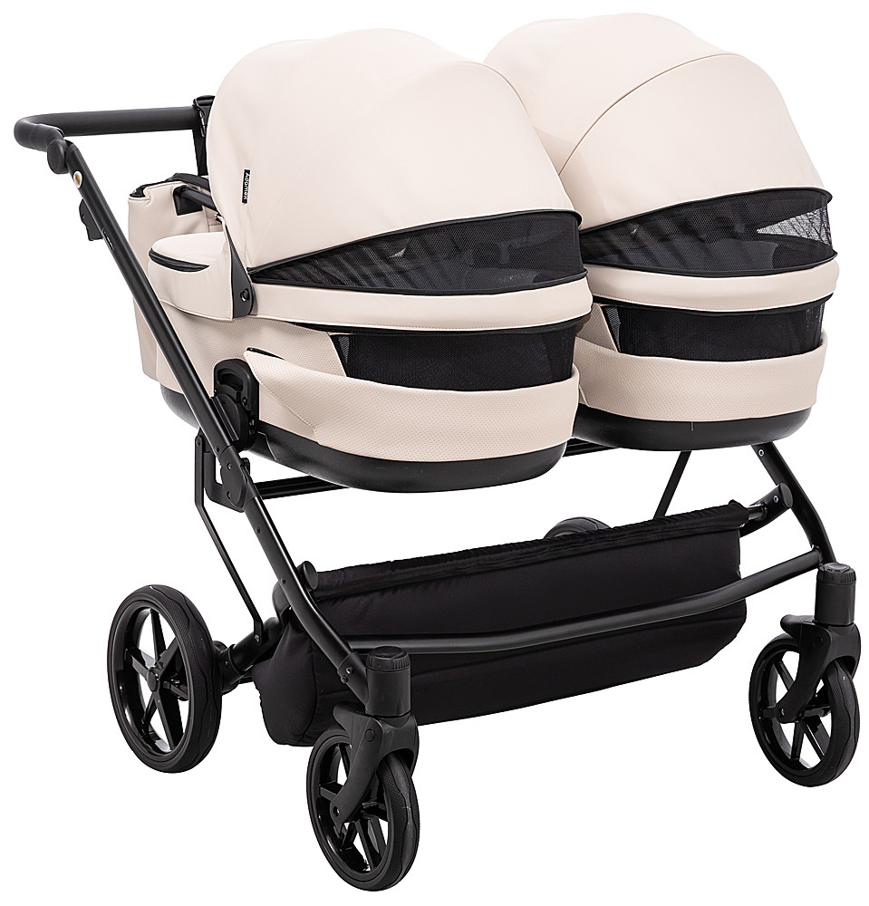 Коляска 2 в 1 для двійні Adamex Leo Duo Eco SA-7 лате - Зображення 6