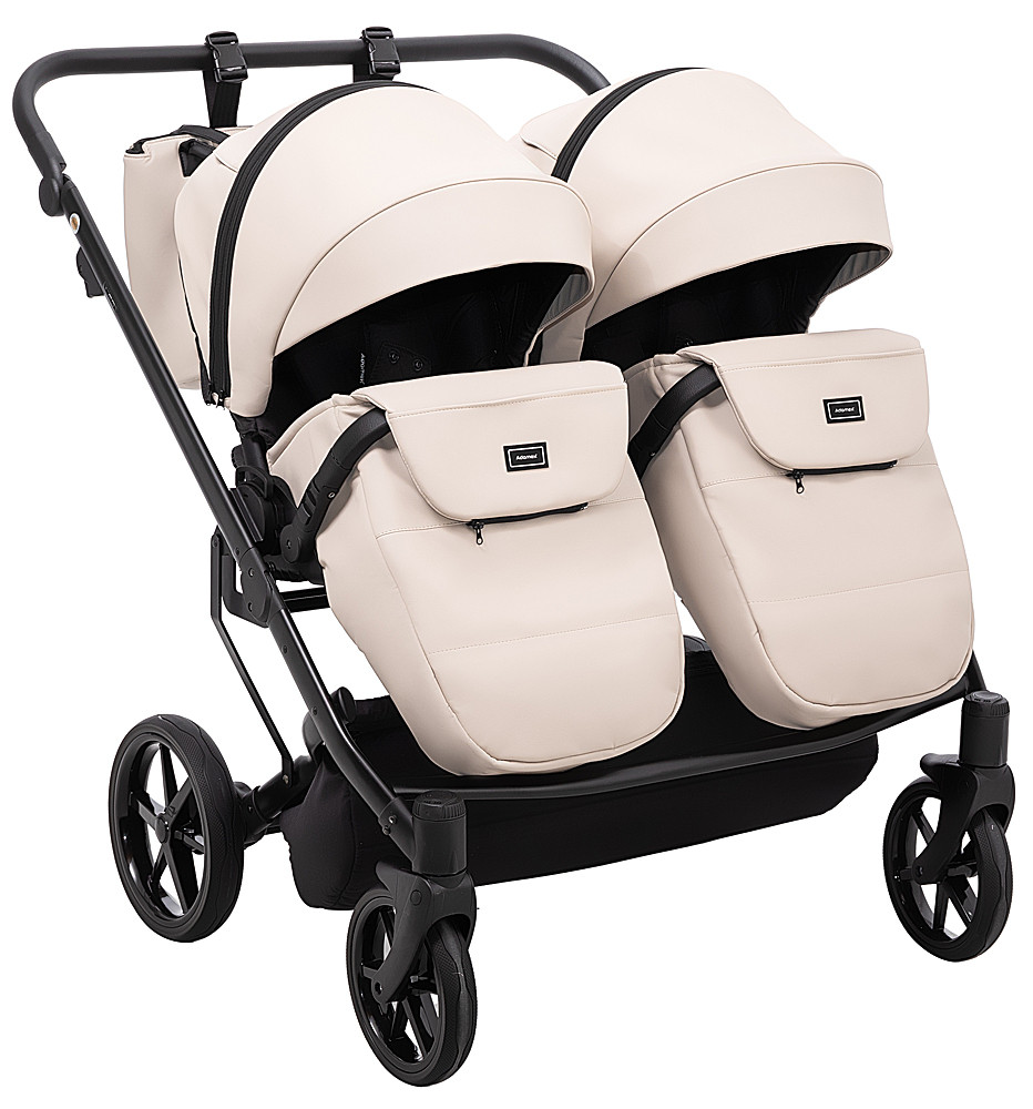 Коляска 2 в 1 для двійні Adamex Leo Duo Eco SA-7 лате - Зображення 7
